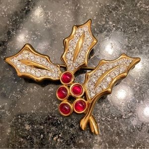Swarovski Christmas pin